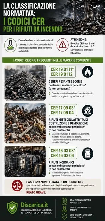 come classificare i rifiuti bruciati