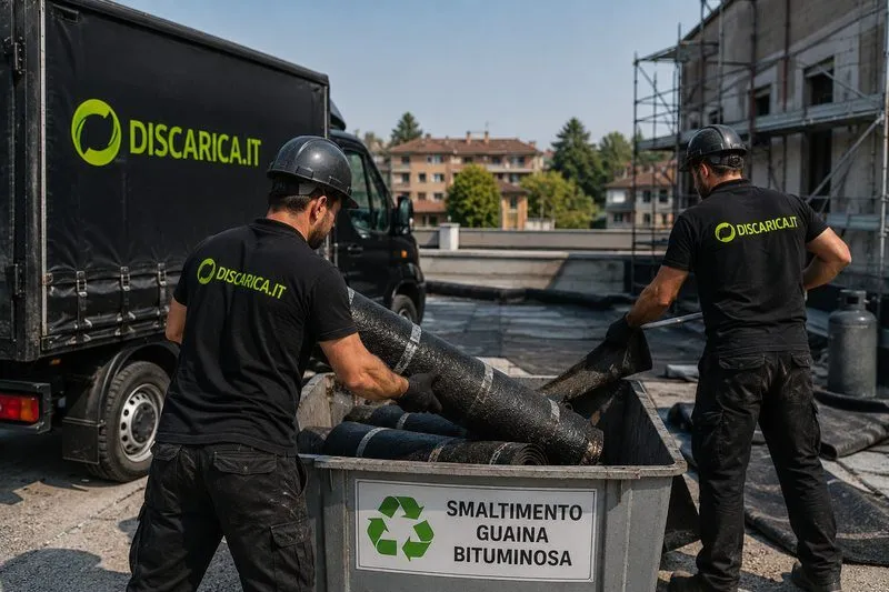foto guaina bituminosa da smaltire