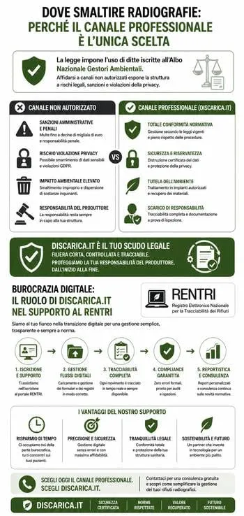 immagine dove smaltire i raggi x