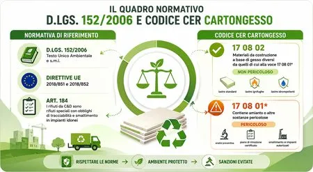 infografica smaltimento cartongesso