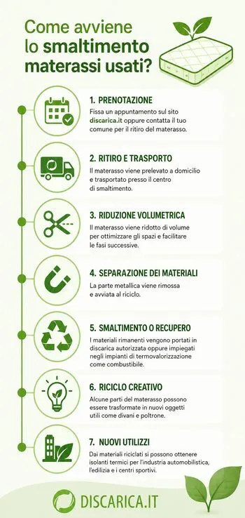 infografic materassi usati come smaltirli