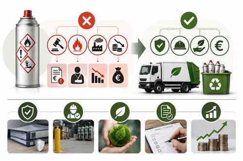 Smaltimento delle Bombolette Spray Infiammabili