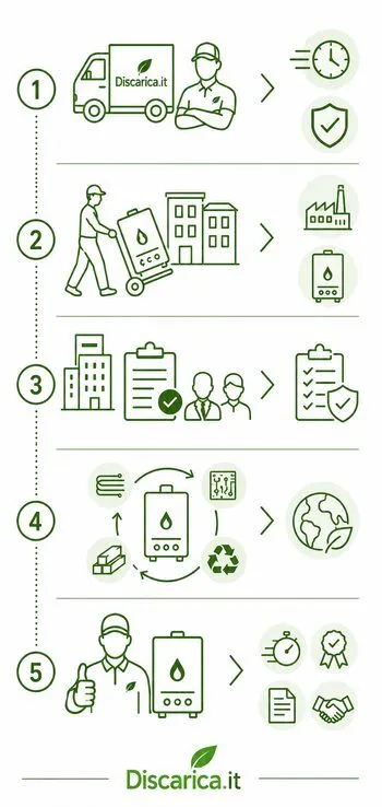 infografica caldaia da smaltire