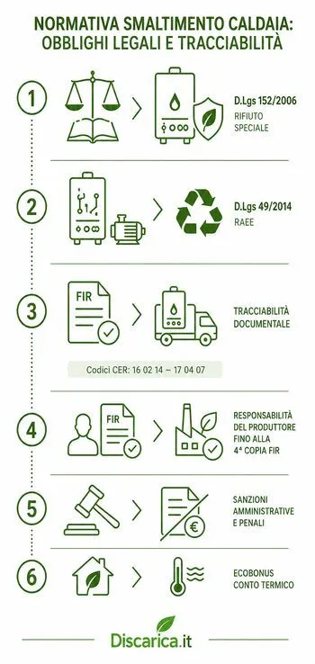 infografica normativa smaltimento caldaia
