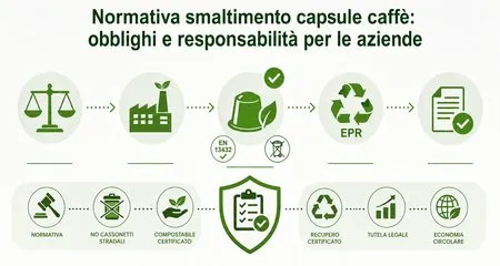 infografica normativa smaltimento capsule caffè