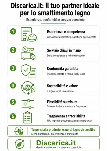 infografica ritiro del legno e smaltimento