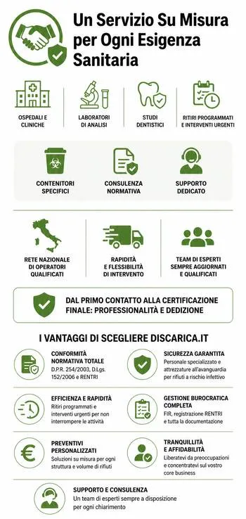 infografica servizio su misura per smaltire le siringhe