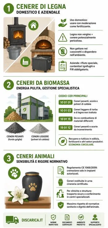 infografica smaltimento ceneri