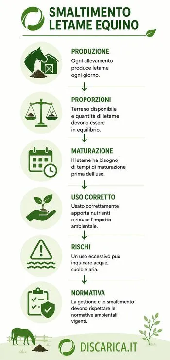 infografica smaltimento letame equino