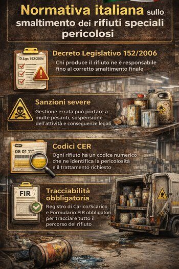 infografica smaltimento vernici normative