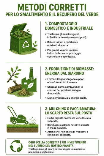 metodi corretti per smaltire gli scarti verdi