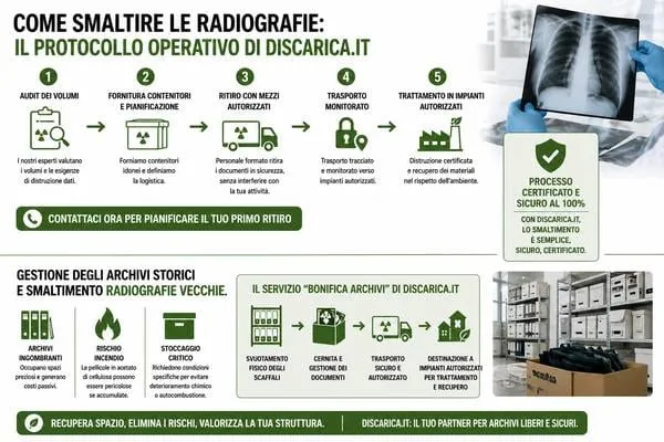 protocollo per smaltire correttamente le radiografie