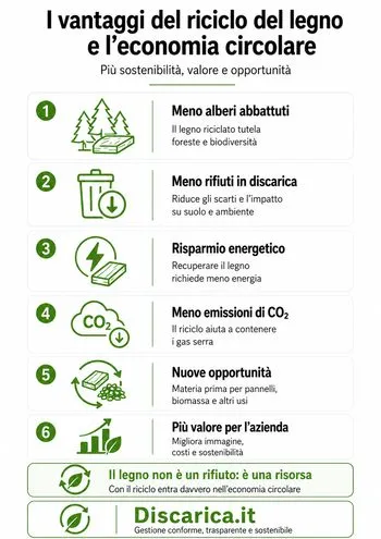 vantaggi del riciclo del legno